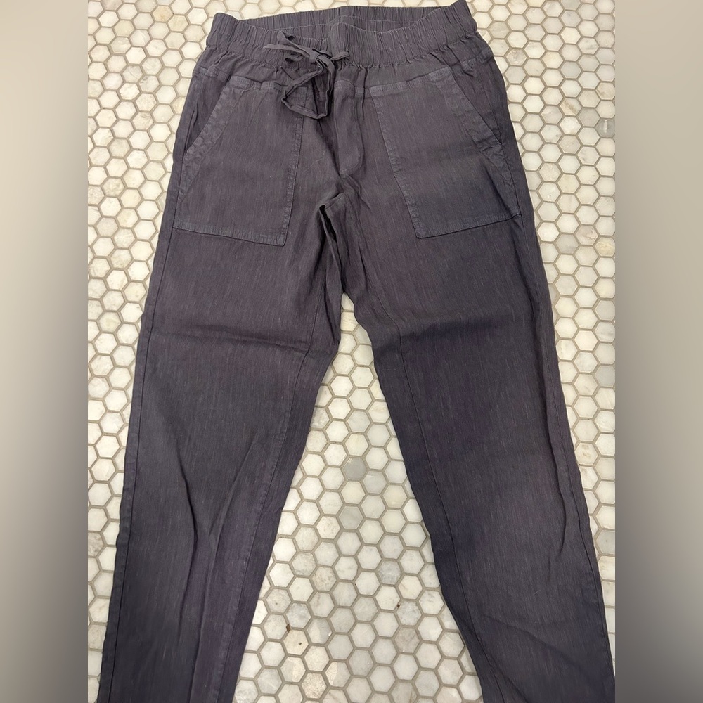 Kut from the Kloth Sandra Smocked Waist Linen Pants - gray - Stitch Fix